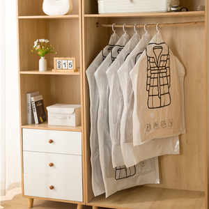 Sacs de rangement <span class=keywords><strong>sous</strong></span> <span class=keywords><strong>vide</strong></span> en plastique Transparent Offre Spéciale directe d'usine réutilisable étanche clair suspendu couvercle anti-poussière pliable pour - Product Image 3