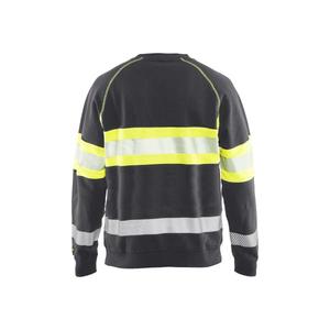 Blaklader-335911589633S เสื้อสเวตเตอร์ Hi-Vis สีเทากลาง/เหลือง-EAN 7330509815168ใส่ทำงาน HI-VIS - Product Image 2