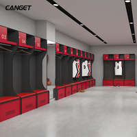 Casier de vestiaire en panneau stratifié compact HPL pour salle de sport et casier de sport de football