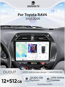 Mekede DUDUAUTO Car-play Auto Wifi 4G <span class=keywords><strong>GPS</strong></span> Host pour support Dudu7 ADAS DVR pour <span class=keywords><strong>Toyota</strong></span> <span class=keywords><strong>RAV4</strong></span> 2001-2006 TPMS Caméra arrière Caméra 360° - Product Image 1