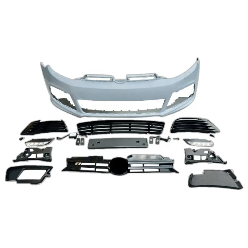 Kits de pare-chocs avant avec grille pour Volkswagen Golf 6 R20 style 2008-2012