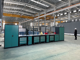 Table de travail d'établi multifonctionnelle en chêne <span class=keywords><strong>massif</strong></span> en option pour garage d'atelier Excellence fonctionnelle E221431-12 - Product Image 6