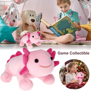 Venta al por mayor 30cm Kawaii variedad colores mexicano Axolotl salamandra Anime juguetes de peluche suave Animal relleno muñeca lindo Axolotl muñeca - Product Image 6