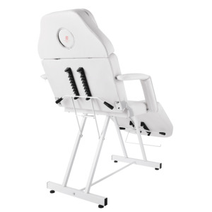 Blanco <span class=keywords><strong>Mesa</strong></span> De Masaje Con Banco Silla <span class=keywords><strong>Reclinable</strong></span> de Equipo De belleza Caliente - Product Image 3
