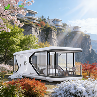 Nouvelle structure en acier avec une durée de vie ultra longue, capsule de luxe, mini-maison capsule