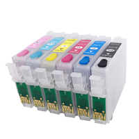 Kartrid Tinta Isi Ulang 82N T0821N-T0826N Dengan Chip Reset untuk Epson TX700 TX800 TX710W TX720WD TX730WD TX650 TX810FW TX820FWD