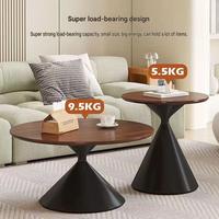 Table basse contemporaine en métal pour petit appartement ou salon, mobilier de salon mobile