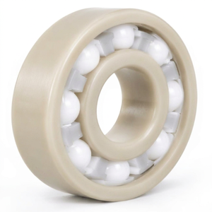 Roulement à billes à gorge profonde en plastique PEEK 6203, 17x40x12mm, billes en céramique de zircone, cage en PTFE - Product Image 1