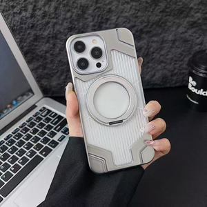 New Rotating khung từ chất lượng cao Frosted mạ điện không biên giới trường hợp điện thoại - Product Image 4