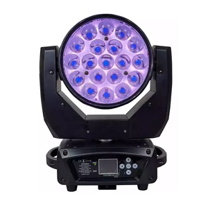 Venta Directa de Fábrica, Cabeza Móvil LED Zoom <span class=keywords><strong>Mac</strong></span> Aura de 19x15w, Luz Móvil LED Wash, para DJ, Discoteca, Bar, Copia de <span class=keywords><strong>Mac</strong></span> Aura - Product Image 1