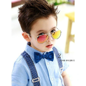 Gafas de <span class=keywords><strong>sol</strong></span> con montura de Metal para niñas y niños, lentes de <span class=keywords><strong>sol</strong></span> de lujo, nuevas - Product Image 4