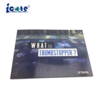 Carte vidéo personnalisée de 7 pouces Livret LCD imprimé offset Brochure vidéo de voeux pour cadeaux d'affaires Vidéo Musique Livre photo