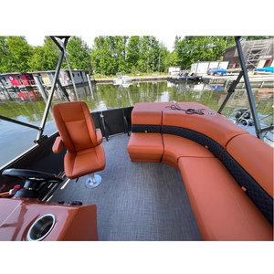 Yacht à moteur hors-bord en aluminium 6m Party Pontoon Boat <span class=keywords><strong>Location</strong></span> for Resort Water Villas and Entertainment for River Use - Product Image 5