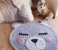 RT17091 Tapis et tapis crochetés à la main avec fil épais 100% OEM personnalisés en usine