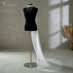 YouLaPan VG124 Elegante Scialle da Sposa Monostrato con Perline, Giacca Nuziale con Maniche in Rete e Paillettes, Senza Maniche - Product Image 2