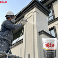 Peinture extérieure texturée finition pierre, revêtement mural à base d'eau sable cristallin pour la rénovation de maisons