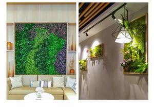 Fábrica a granel al por mayor Precio de fabricación <span class=keywords><strong>seto</strong></span> <span class=keywords><strong>artificial</strong></span> jardín ocultación hierba pared decoración hierba falsa para pared - Product Image 5