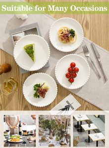 Service de table en céramique et porcelaine écologique à motif floral pour le petit-déjeuner, compatible micro-ondes et lave-vaisselle - Product Image 6