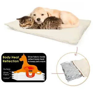 애완 동물 용품 자체 난방 따뜻한 애완 동물 담요 패드 개를위한 겨울 따뜻한 온열 패드 매트 고양이 깔개 열 베개