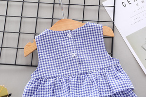 Conjunto de Falda y Body de Verano para Niñas Pequeñas, Diseño de Cuadros Coloridos, de un Proveedor Chino, Compra en Línea - Product Image 4