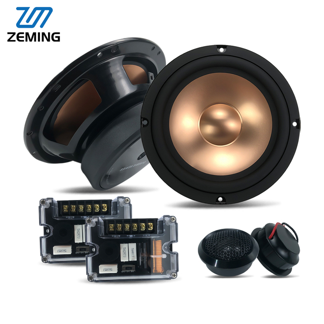 Refitting Shop Preferred 6.5 Inch 2-Way Car Component Speaker 90dB Sensitivity for Professional Audio Builds