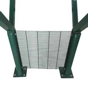 Factory Supply Outdoor High Security Privacy Anti Climbing Clear View Prison Fence With Razor Barbed Wire