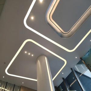 Lumière linéaire liable commerciale 0-10V gradation systèmes de lumière led encastrés linéaires pour hôtel - Product Image 1