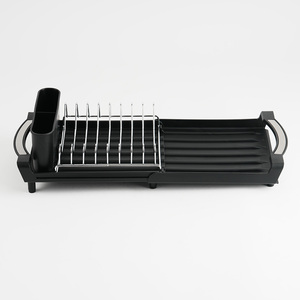 <span class=keywords><strong>Escurridor</strong></span> de Platos <span class=keywords><strong>Extensible</strong></span> Antideslizante con Soporte para Utensilios Desmontable para Platos y Tazones de Cocina - Product Image 4