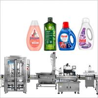 Ligne automatique industrielle de remplissage de détergent de lessive liquide Machine de bouchage de remplissage de bouteilles de shampooing nettoyant pour le corps