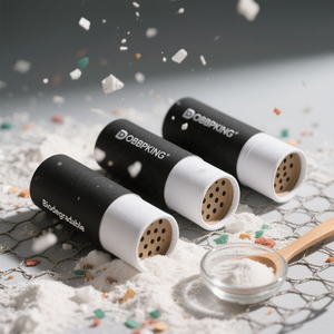 Recipiente de tubo de papel de especias de grado alimenticio reciclable biodegradable impreso personalizado de nuevo diseño con tapa de coctelera de tamiz - Product Image 3