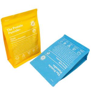 LTカスタムプリント水分プルーフ再ealableハードジッパーロックキャンディーコーヒーDoypack 8面シールホエイプロテイン平底バッグ - Product Image 4