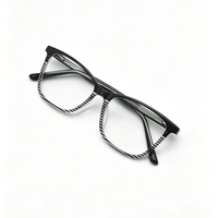 Montures de lunettes vintage œil de chat à rayures écaille de tortue