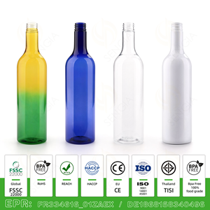 Bouteilles de <span class=keywords><strong>liqueur</strong></span> vides de 750 ml, en plastique PET de qualité alimentaire, 25 oz, pour <span class=keywords><strong>liqueur</strong></span>, vodka, rhum, whisky, tequila, alcool, vin, emballage - Product Image 3