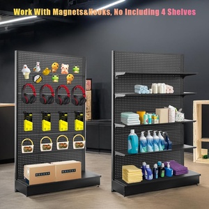 Pegboard עמדה גונדולה קמעונאית מדפי תצוגה קיר עבור אספקת משרד מכולת נוח או חנויות משקאות - Product Image 2