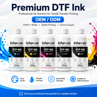 Tinta DTF 1000g Pigmen Ketahanan Tinggi Warna Cerah CMYK Putih Berbasis Air untuk Pencetakan Kaos Film PET I3200 XP600 L1800