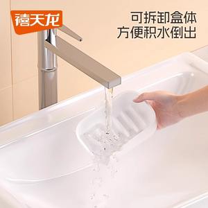 Xitianlong Jabonera de Pared de Plástico con Drenaje Automático, Estante Rectangular para Baño, Sin Necesidad de Perforación - Product Image 4