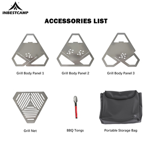 Parrilla <span class=keywords><strong>Portátil</strong></span> <span class=keywords><strong>de</strong></span> Acero Inoxidable para Camping, Tipo <span class=keywords><strong>Lotus</strong></span> - Product Image 6