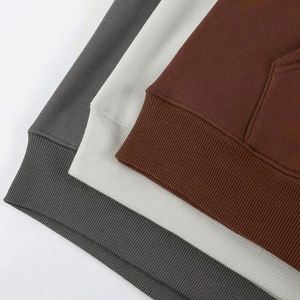 Vente en gros de sweats à capuche et sweat-shirts pour hommes en coton vierge à col rond, grammage lourd, décontractés, personnalisables avec logo - Product Image 4