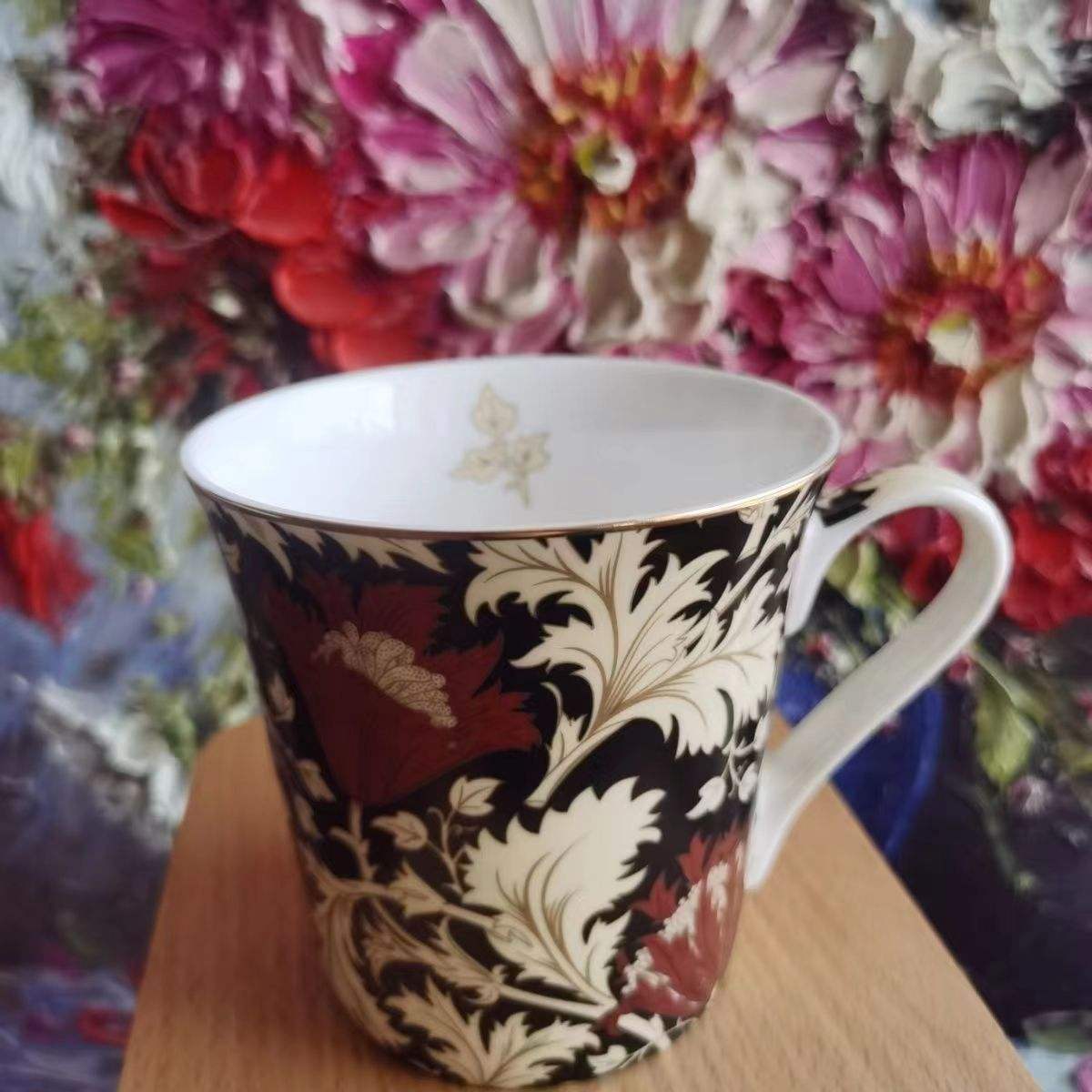 ดอกไม้ทะเล - สีแดงและสีดำ