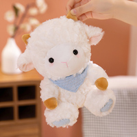 Boneka Domba Plush Custom OEM ODM 1:1 Replika Karya Seni, Boneka Domba Isi Dakron Sesuai Sampel, Plush Custom Lembut untuk Souvenir Merek