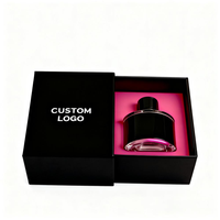 Boîte à parfum portable imperméable avec logo personnalisé de luxe, emballage en papier pour parfum, boîte cadeau avec tiroir