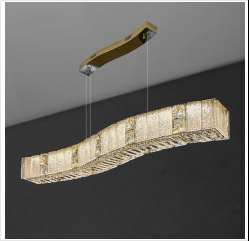 PM Luxury Glaze Crystal Lámpara colgante redonda Comedor Dormitorio Candelabro de cristal Villa moderna Sala de estar Lámpara de anillo LED creativa - Product Image 4