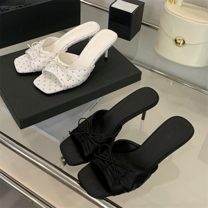 Sandalias Elegantes Casuales de Tacón Alto para Fiesta, Punta Abierta, Estilo Stiletto, Antideslizantes, Aptas para Verano y Otoño 2025 - Product Image 6