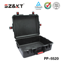 Boîte à outils en plastique rigide fabriquée en Chine, étanche IP67, antichoc, pour le stockage d'équipements, protection de sécurité avec mousse personnalisée
