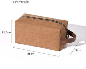 <b>Men'S</b> <b>Toiletry</b> <b>Bag</b> Large Capacity Custom Logo Wholesale Luxury Cosmetics <b>Bag</b> <b>Man</b> Designer Pu Organizer With Handle <b>for</b> Travel - Product Image 6