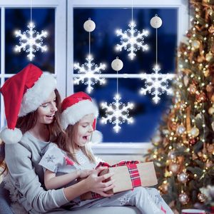 Christmas Window Decorations <strong>Light</strong> up Window Silhouette <strong>Lights</strong> with <strong>Timer</strong> Suction Cup Battery Operated for <strong>Xmas</strong> New Year - Product Image 4
