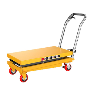 Klein Platform Transportvoertuig Hefplatform Voetbediende Hydraulische Hefkar Platform <span class=keywords><strong>Trolley</strong></span> - Product Image 4