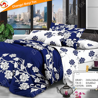 Vente en gros Lit 2 Places Luxury 3 Place 4 Taies 2 Draps 2 Ride 4pcs Ensemble de draps en microfibre avec taie d'oreiller pour textile à la maison