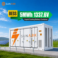 Système de stockage d'énergie solaire à refroidissement liquide Sunark Plug and Play 1MWh 3MWh 5MWh avec une longue durée de vie pour les micro-réseaux utilitaires