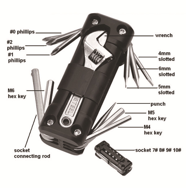 Multitool noir - noir